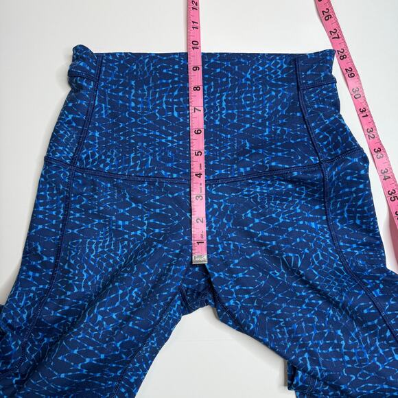 Lululemon Pure Practice Pant Leggings in Samba Snake Kayak Blue Size 6 - Picture 7 of 7
